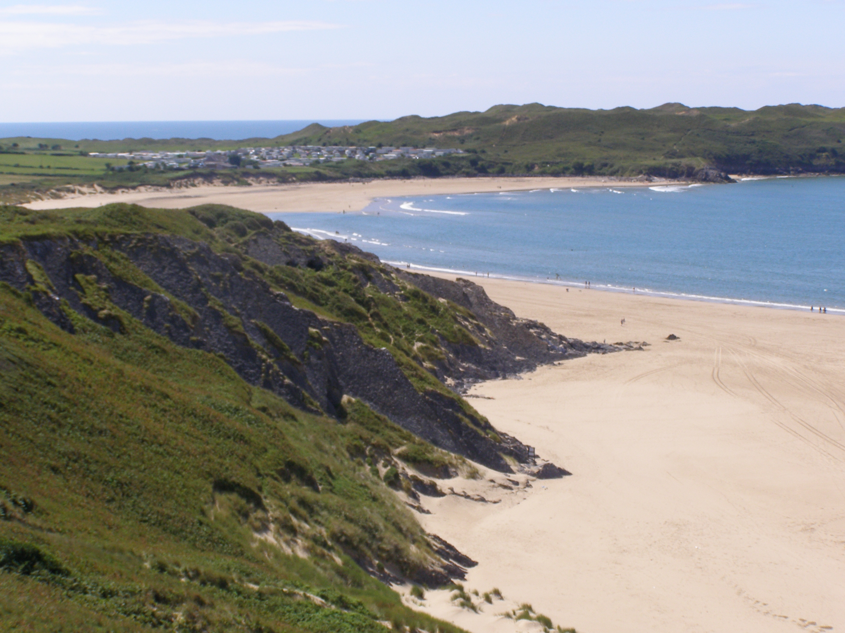 Aerial Photos of Llanmadoc on Gower-Wagtails Cottage for Broughton Beach and Cwm Ivy